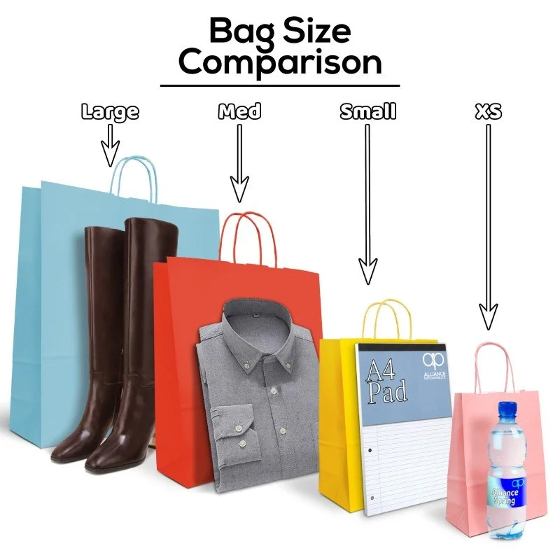Standard carrier bag outlet size